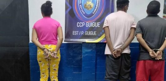 Detenidos dos hombres y una mujer en una casa con 12 panelas de droga
