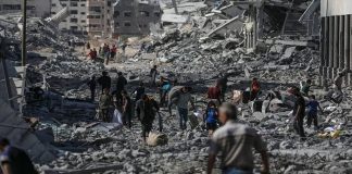 iete mil cuerpos permanecen bajo los escombros en Gaza