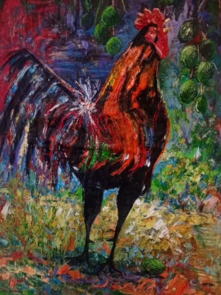 Víctor Antonio Pachano-artista plástico-Puerto Cabello-gallo