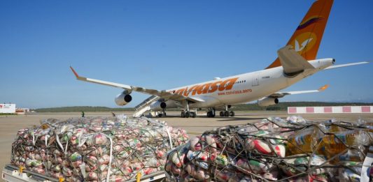 Más de 40 toneladas de ayuda humanitaria es enviada por Venezuela a Cuba y Jamaica.