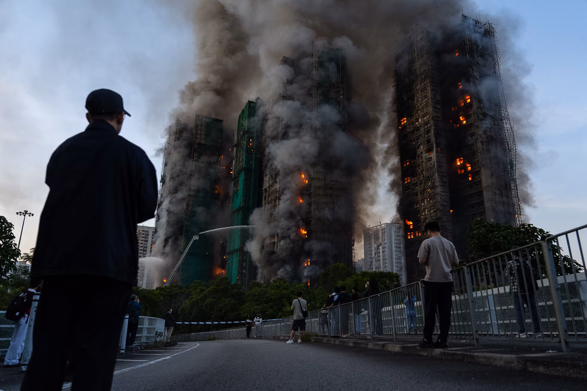 monstruoso incendio en Hong Kong