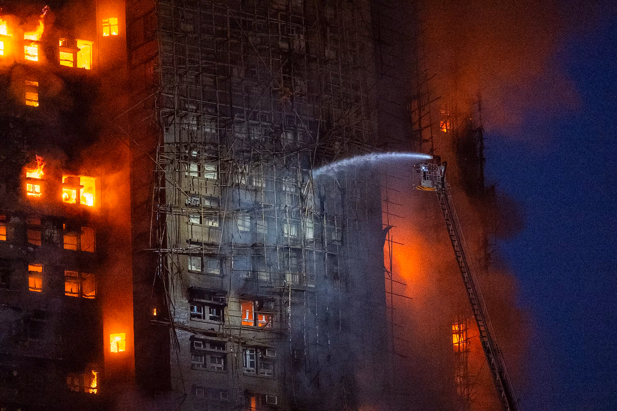 Monstruoso incendio en Hong Kong