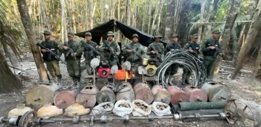 Equipos de minería ilegal
