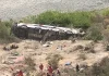 Autobús barranco en Perú