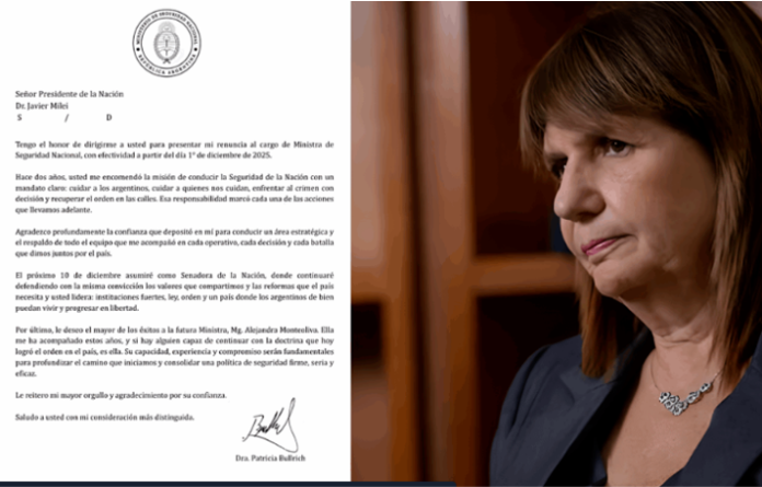 Renuncia Patricia Bullrich