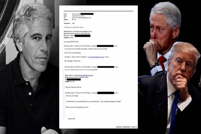 trump Filtran correo de Epstein
