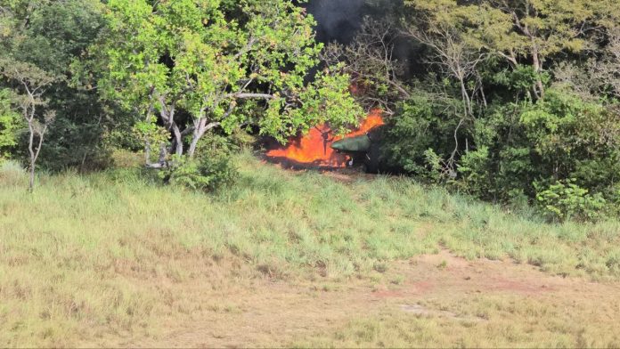 Unidad de Reacción Rápida de la FANB inutiliza aeronave oculta en el estado Apure