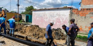 Realizan optimización de la red de aguas servidas en Guacara