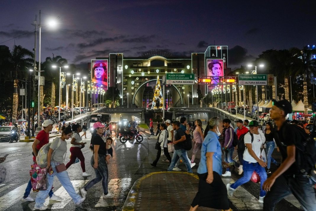 Venezolanos celebran la Navidad