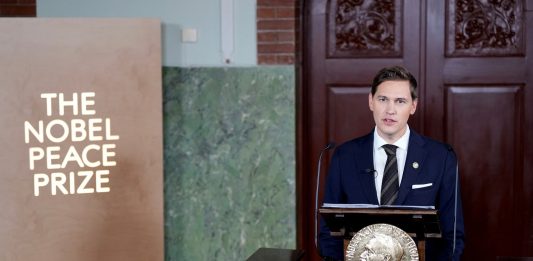 Ceremonia de entrega del Nobel de la Paz
