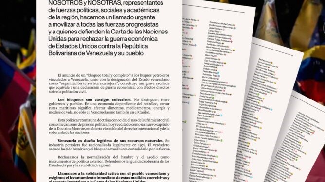 Líderes del mundo llaman a movilizar fuerzas progresistas a favor de Venezuela Líderes del mundo llaman a movilizar fuerzas progresistas a favor de Venezuela