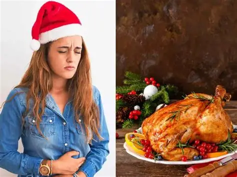 Después de la cena navideña Después de la cena navideña