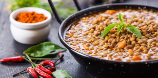 sopa de lentejas