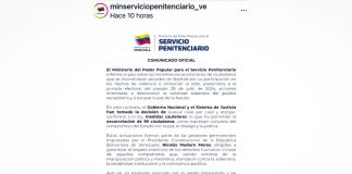 Gobierno de Venezuela confirma excarcelación de detenidos