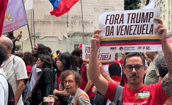 Brasileños marcharon masivamente por liberación del presidente Maduro Brasileños marcharon masivamente por liberación del presidente Maduro