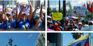 En fotos gran marcha de los movimientos sociales venezolanos