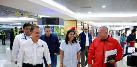 Delcy supervisó obras infraestructura