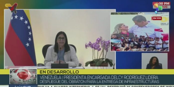Delcy Rodríguez lidera despliegue del «Obratón»