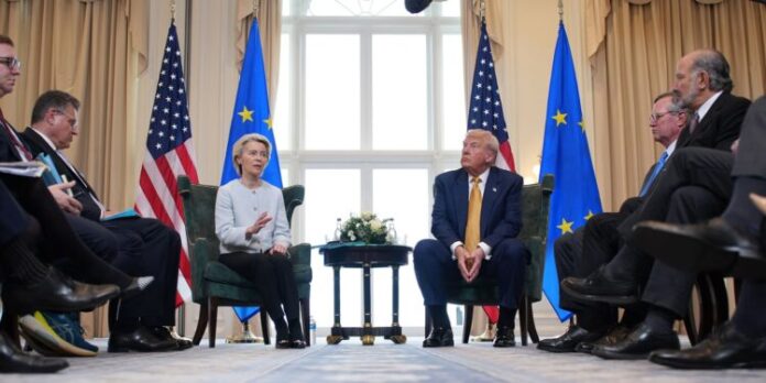 Unión Europea suspende acuerdo comercial con EEUU