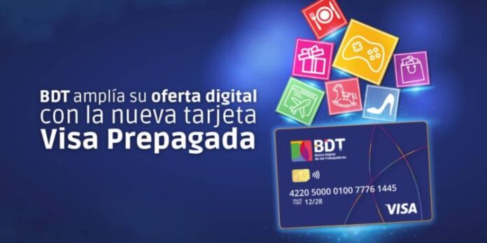 Tarjeta Visa Prepagada del BDT