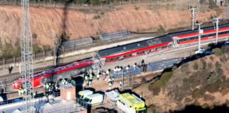 choque de dos trenes