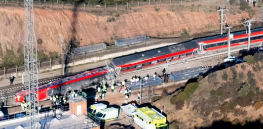choque de dos trenes
