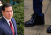 Trump le regala zapatos a Rubio, los que usaba "son una mierda"