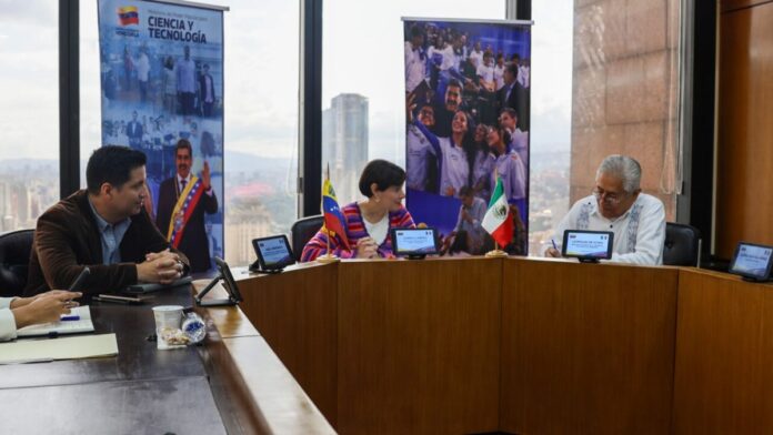 Revisan agenda de cooperación científica, tecnológica y académica entre Venezuela y México
