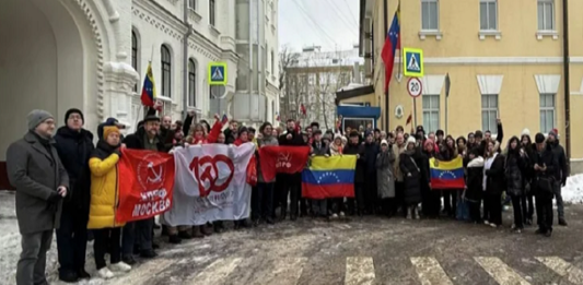 Movilizaciones en Rusia piden la libertad del Presidente Maduro