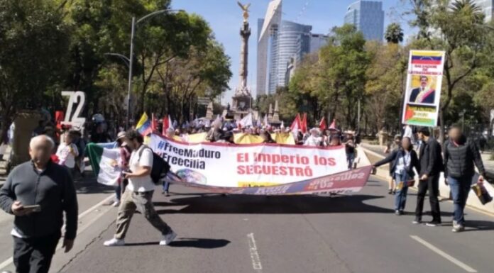 México: Organizaciones sociales marchan por Nicolás Maduro