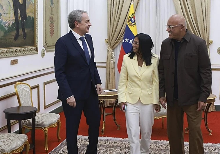 Delcy Rodríguez recibió a Zapatero Delcy Rodríguez recibió a Zapatero