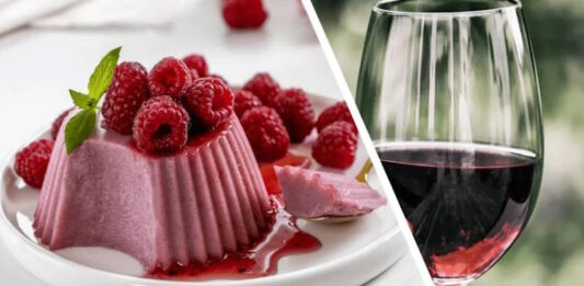 mousse de vino tinto