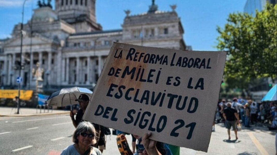 reforma laboral de Milei Argentina represión reforma laboral de Milei Argentina represión