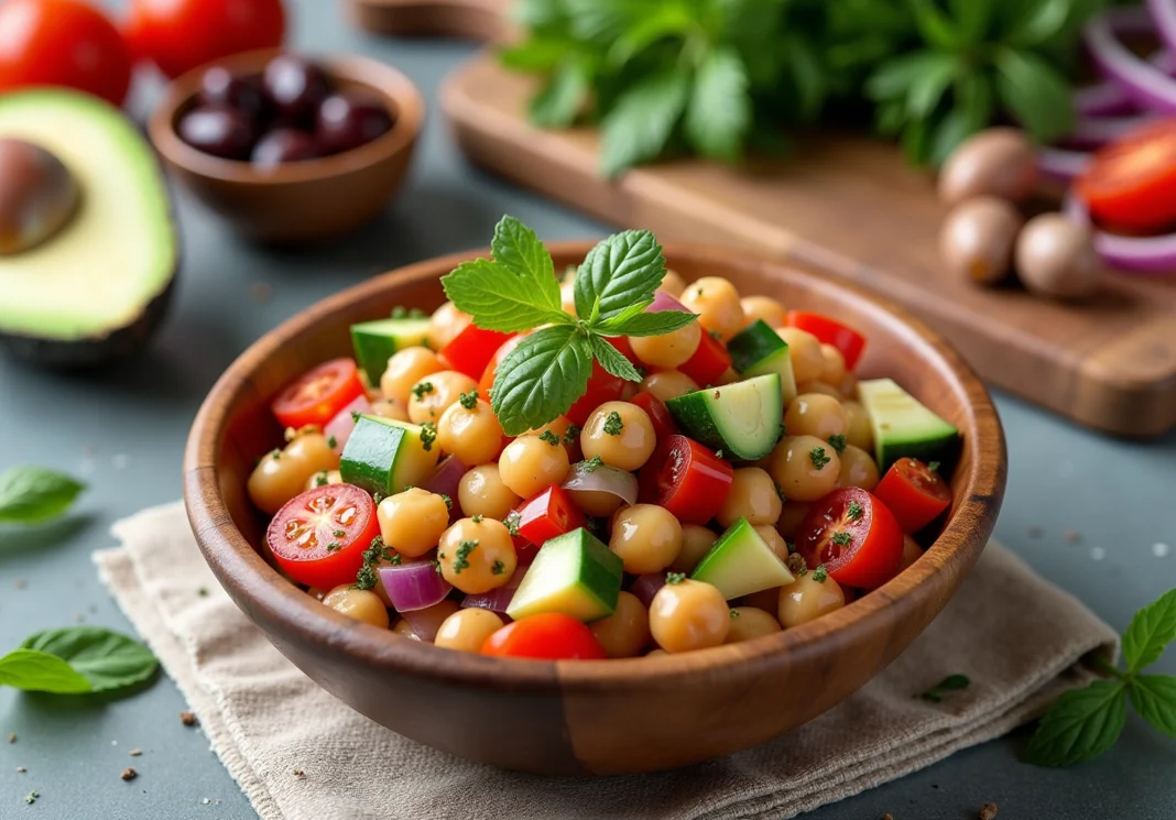 ensalada de garbanzos