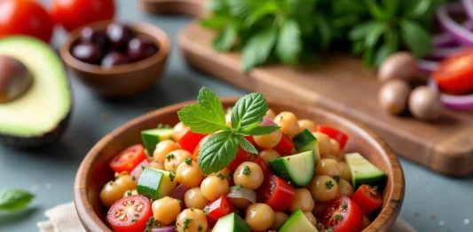 ensalada de garbanzos