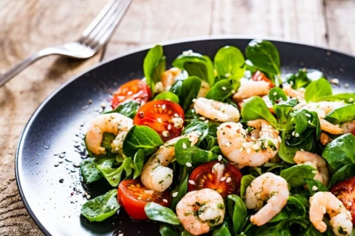 ensalada de camarones