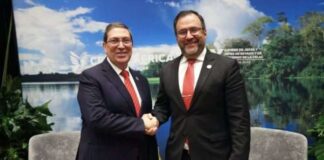Yván Gil y Bruno Rodríguez