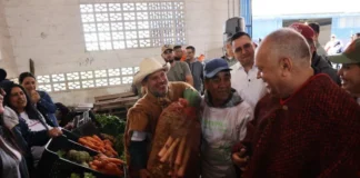 Diosdado Cabello resaltó el trabajo del sector campesino