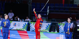 Gimnasta Mía Garcés se colgó el oro en los Suramericanos de la Juventud 2026