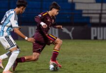 La Selección Vinotinto sub 17 perdió ante Argentina en el suramericano