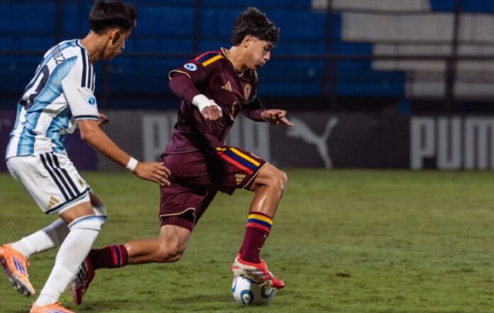 La Selección Vinotinto sub 17 perdió ante Argentina en el suramericano