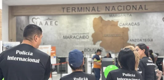 Policía Internacional desplegó operativo de seguridad en el Aeropuerto Arturo Michelena