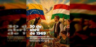 Venezuela y Hungría celebran 57 años de relaciones diplomáticas