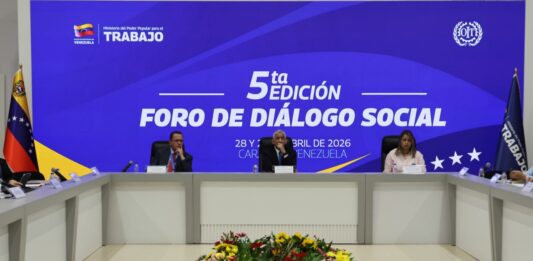 Instalan el V Foro de Diálogo Social en la ciudad de Caracas
