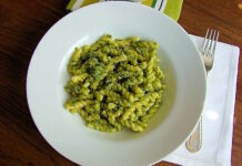pesto de rúgula y nueces