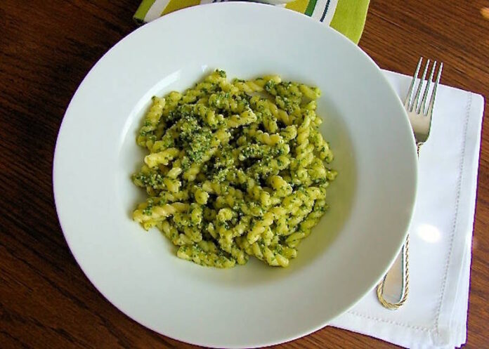 pesto de rúgula y nueces