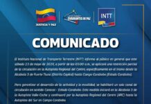 Este sábado habrá restricción parcial en la autopista hacia Campo Carabobo Este sábado habrá restricción parcial en la autopista hacia Campo Carabobo
