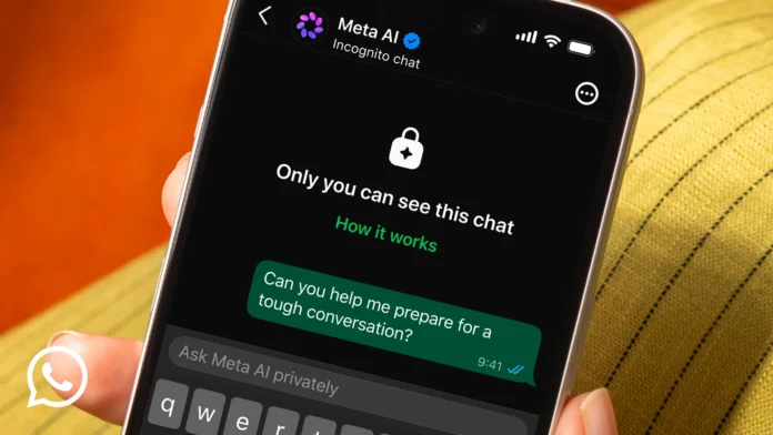 WhatsApp presentó chat incógnito para conversaciones privadas con Meta AI