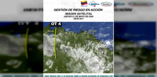 INAMEH: onda tropical número 4 generará precipitaciones