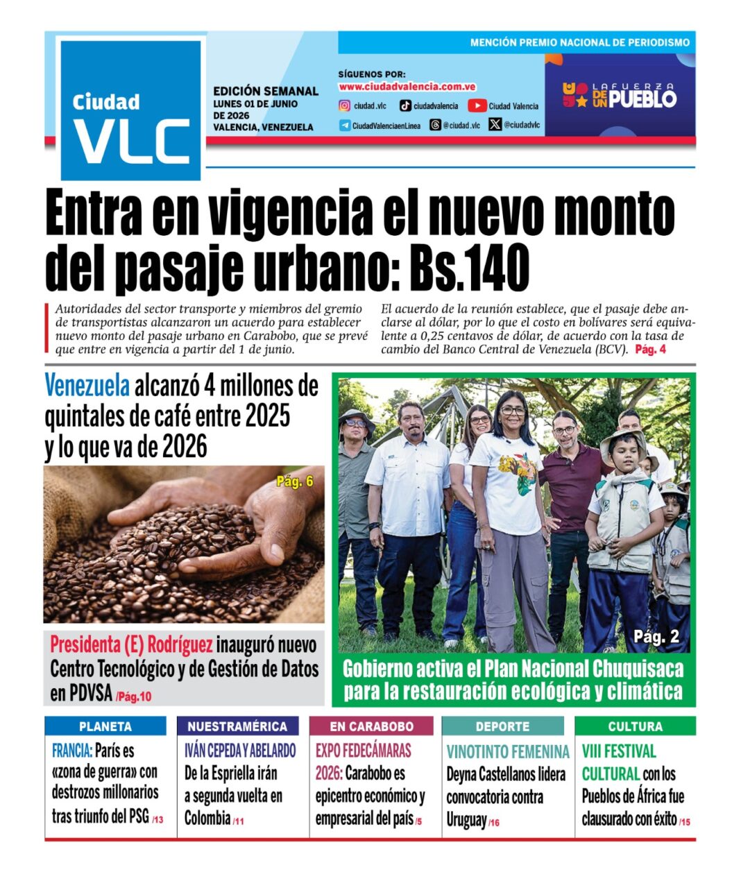 Resumen Semanal 1 de junio Ciudad Valencia